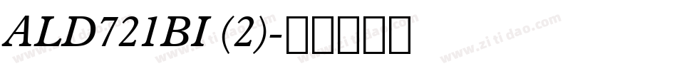 ALD721BI (2)字体转换